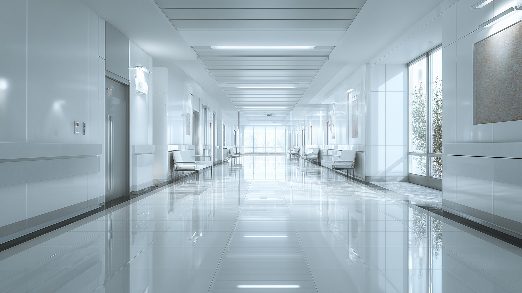 Healthcare interior built by Optum Construction