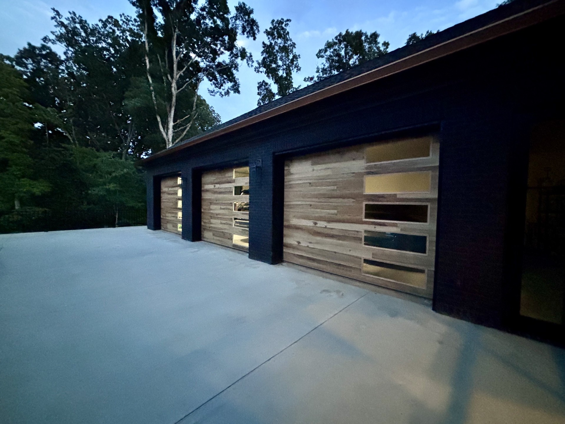 Architectural garage and exterior finish